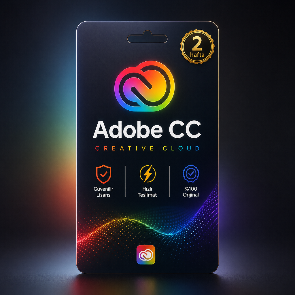 Adobe Creative Cloud - 2 Hafta (Garanti: 24 saat)