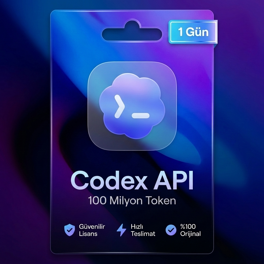 Codex API 100 Milyon Token - 1 Gün