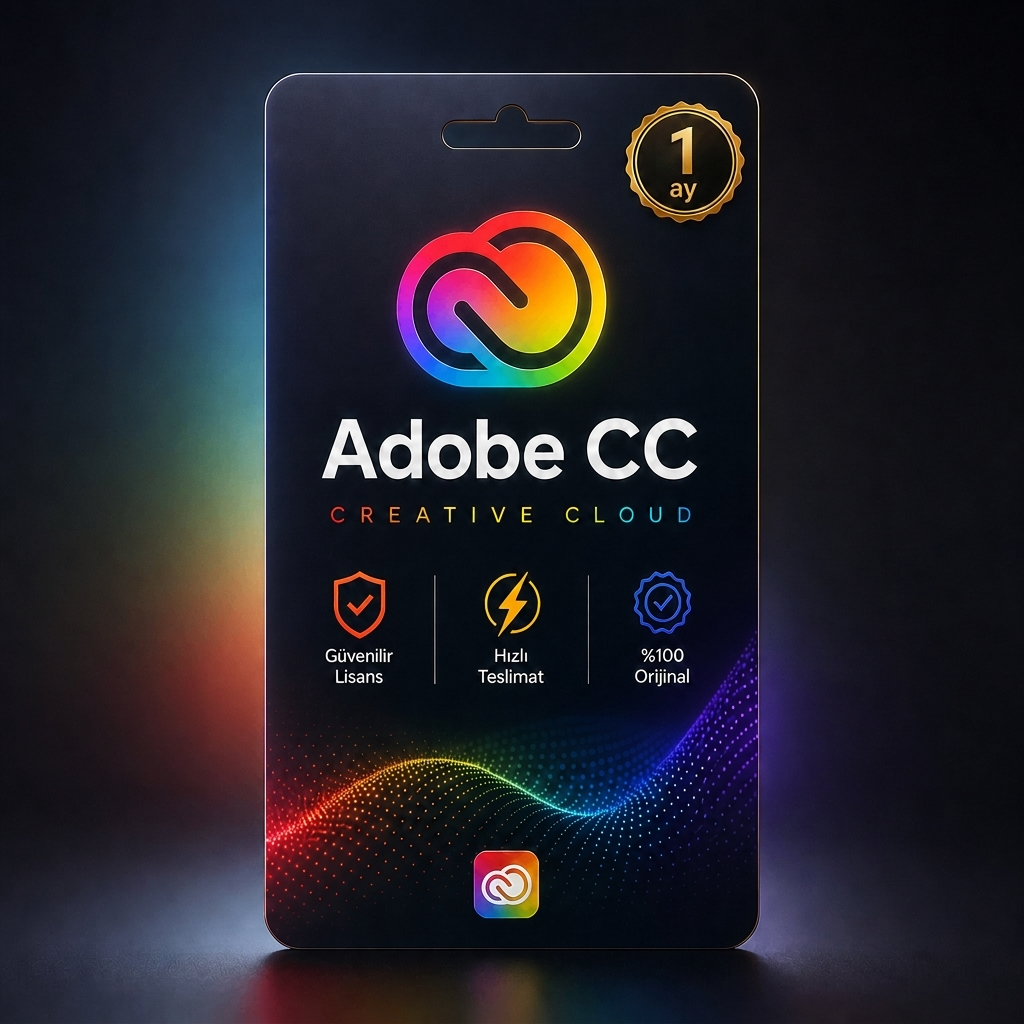 Adobe Creative Cloud - 1 Ay (Garanti: 24 saat)