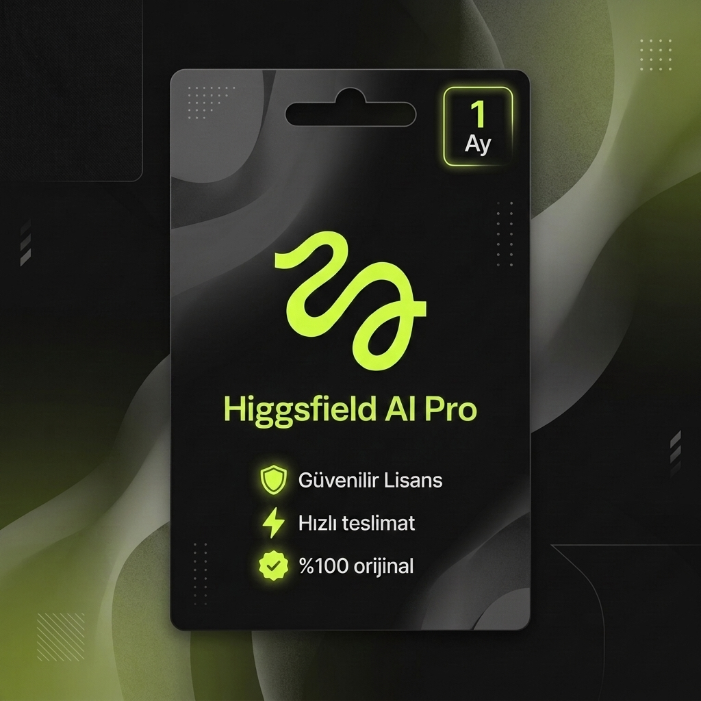 Higgsfield AI Pro - 1 Aylık (Garanti: Yok)