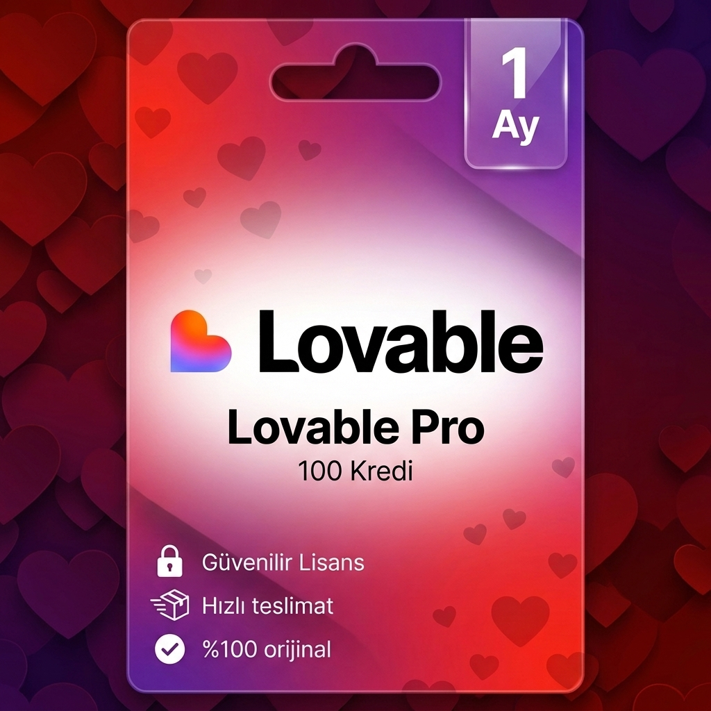 Lovable Pro 100 Kredi – 1 Aylık (Garanti: Yok)